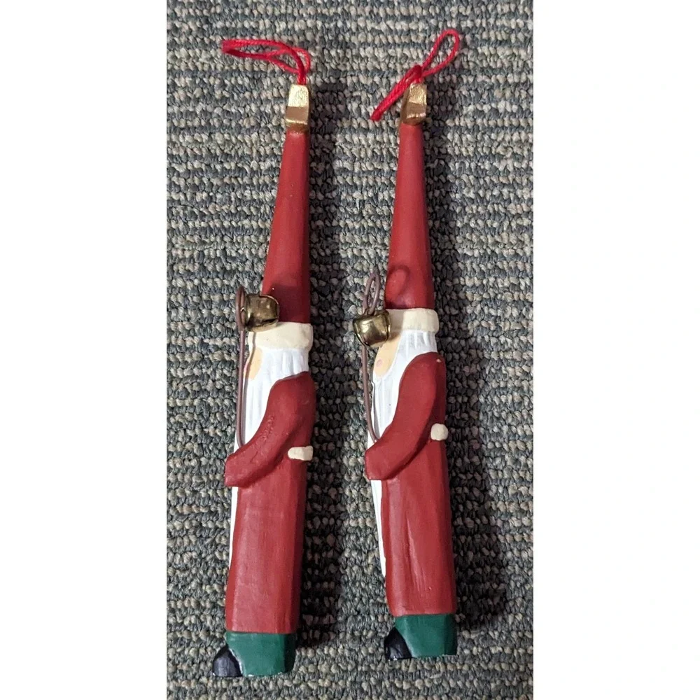 Thin Santa Claus Christmas Ornaments Icicle Style 6.25